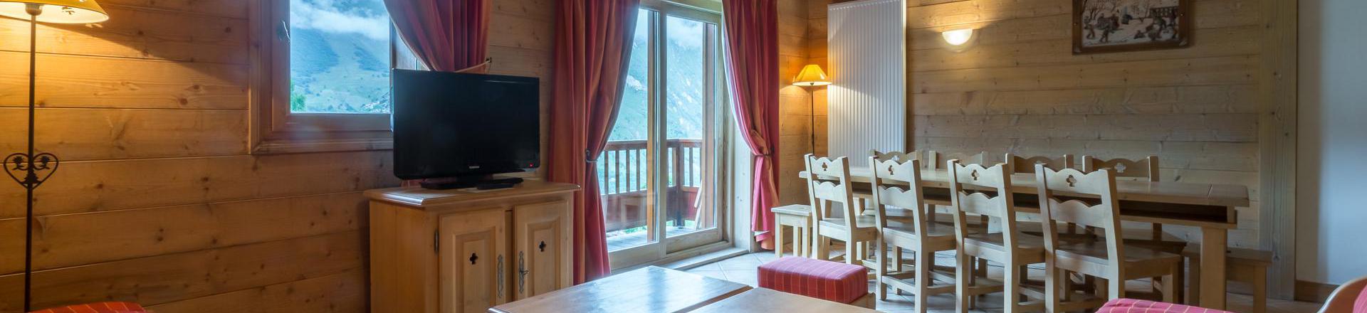 Urlaub in den Bergen Wohnung 4 Mezzanine Zimmer 10 Leute (C16) - Les Chalets du Gypse - Saint Martin de Belleville - Wohnzimmer