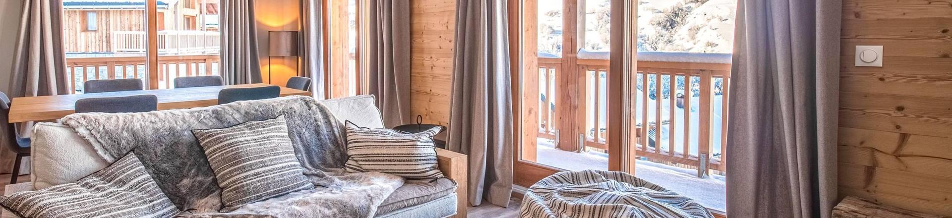 Holiday in mountain resort 4 room duplex chalet 6 people (Laurentide) - Les Chalets Lumi - Valmorel