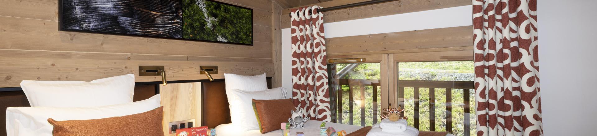 Urlaub in den Bergen 4-Zimmer-Appartment für 8 Personen - Résidence Alpen Lodge - La Rosière - Schlafzimmer