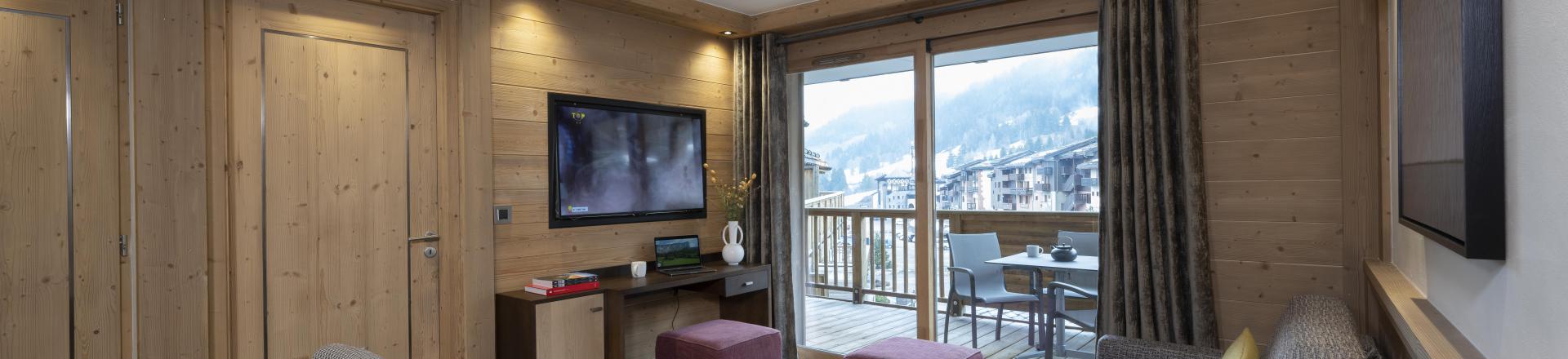 Holiday in mountain resort 3 room apartment 6 people (Grand Confort) - Résidence Anitéa - Valmorel - Living room