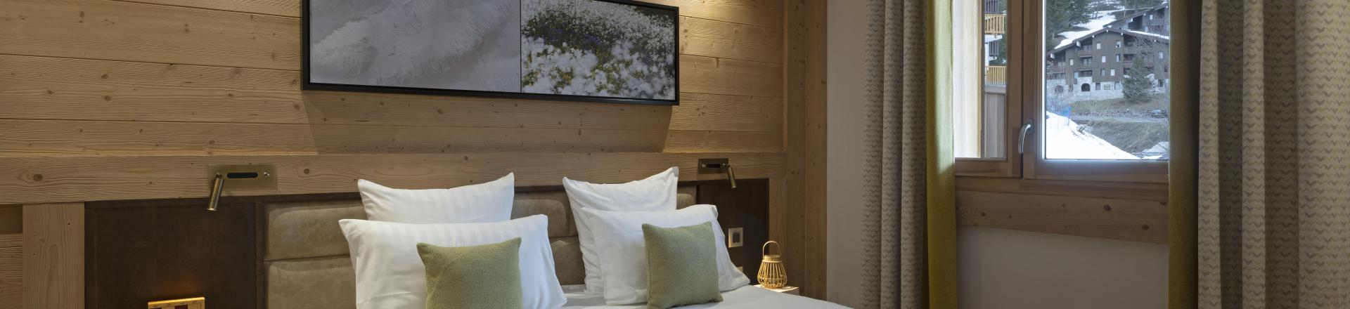 Urlaub in den Bergen 3-Zimmer-Appartment für 6 Personen (confort) - Résidence Anitéa - Valmorel - Schlafzimmer