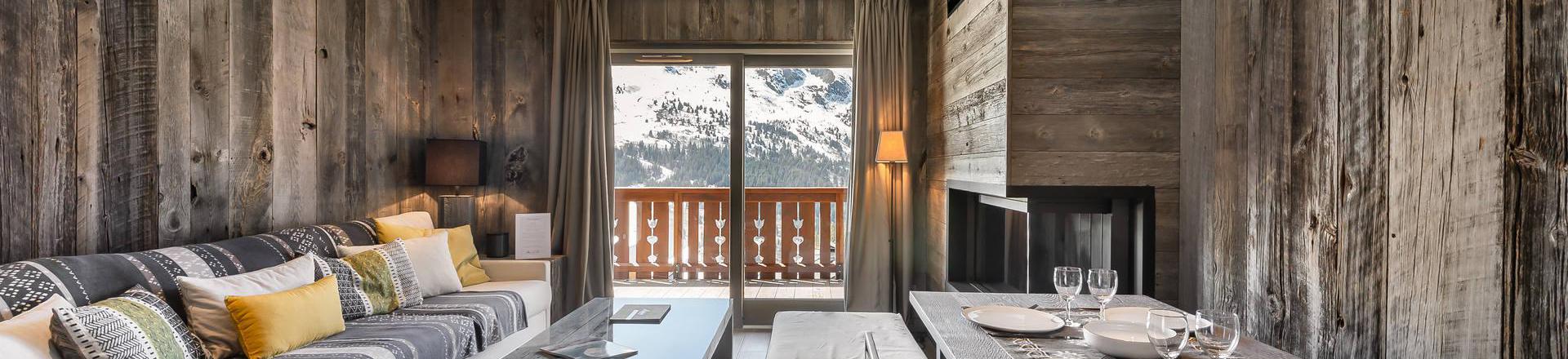 Каникулы в горах Апартаменты 3 комнат 4 чел. (52) - Résidence Aspen Lodge & Park - Méribel - Салон