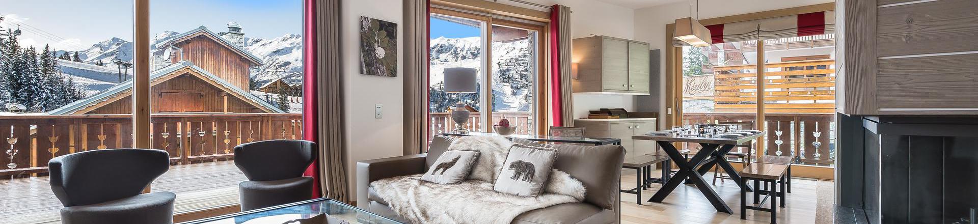 Каникулы в горах Апартаменты 4 комнат 8 чел. (11) - Résidence Aspen Lodge & Park - Méribel - Салон