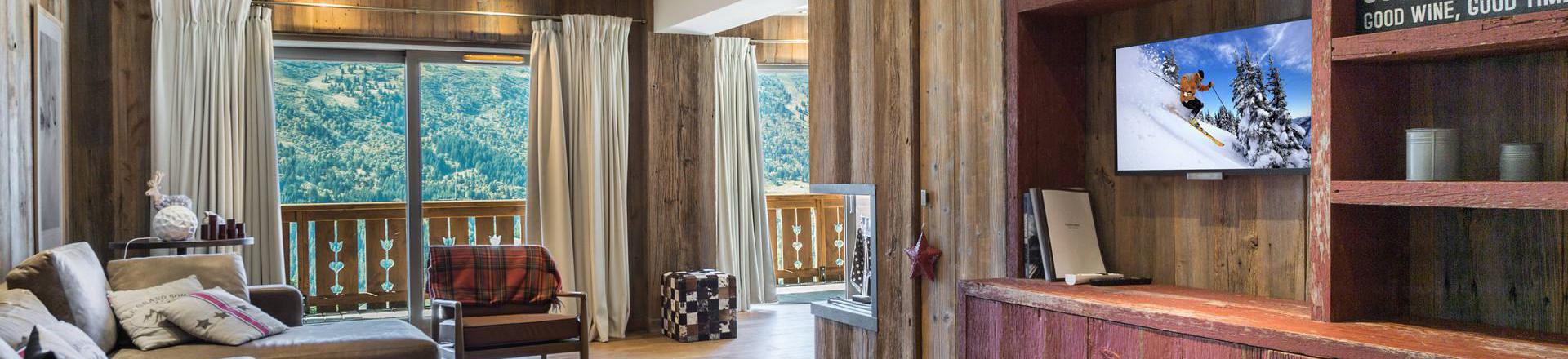 Каникулы в горах Апартаменты 4 комнат 8 чел. (31) - Résidence Aspen Lodge & Park - Méribel - Салон