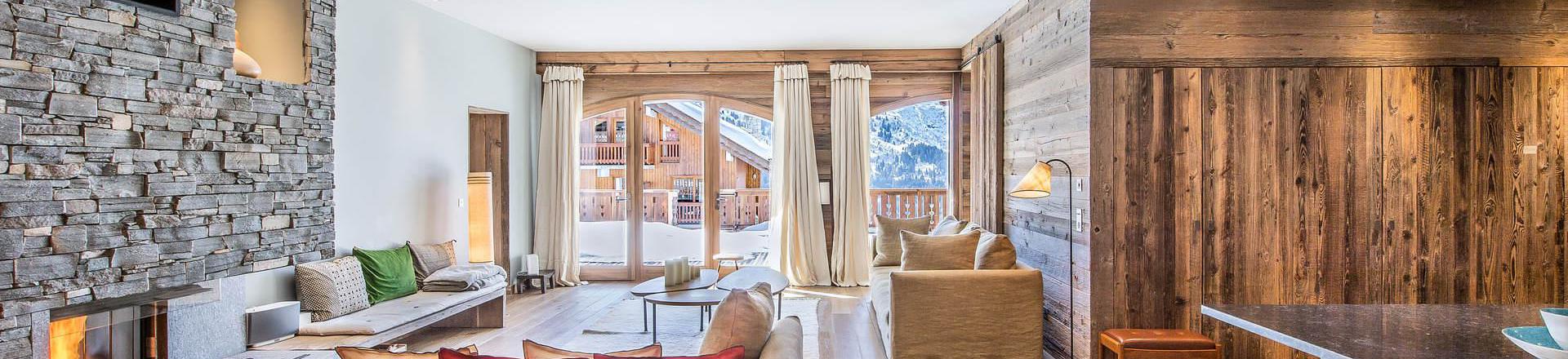 Каникулы в горах Апартаменты 6 комнат 12 чел. (12) - Résidence Aspen Lodge & Park - Méribel - Салон