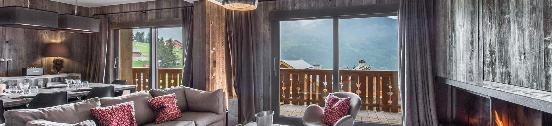 Vacaciones en montaña Apartamento dúplex 5 piezas 8 personas (32) - Résidence Aspen Lodge & Park - Méribel - Estancia