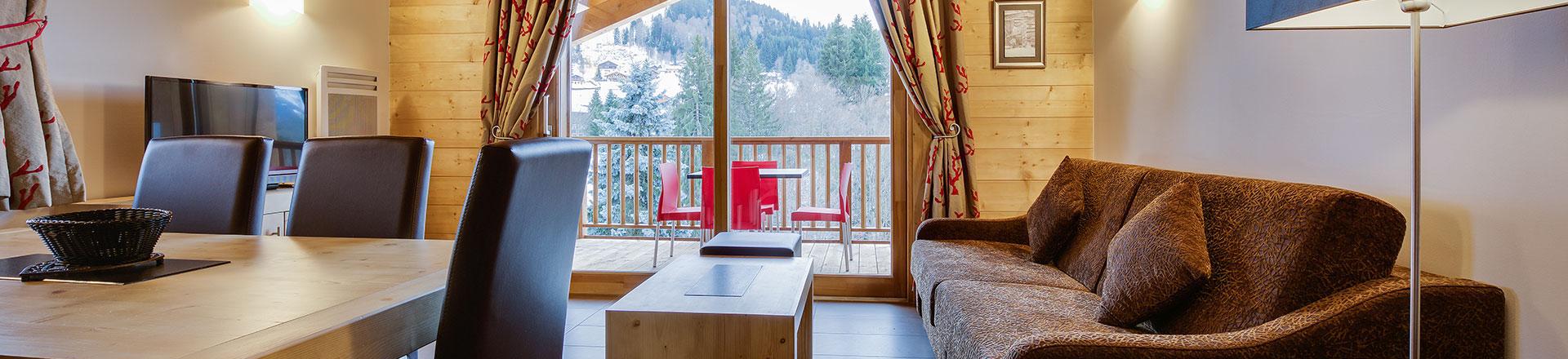 Urlaub in den Bergen Résidence Boutique Léana - Les Carroz - Wohnzimmer