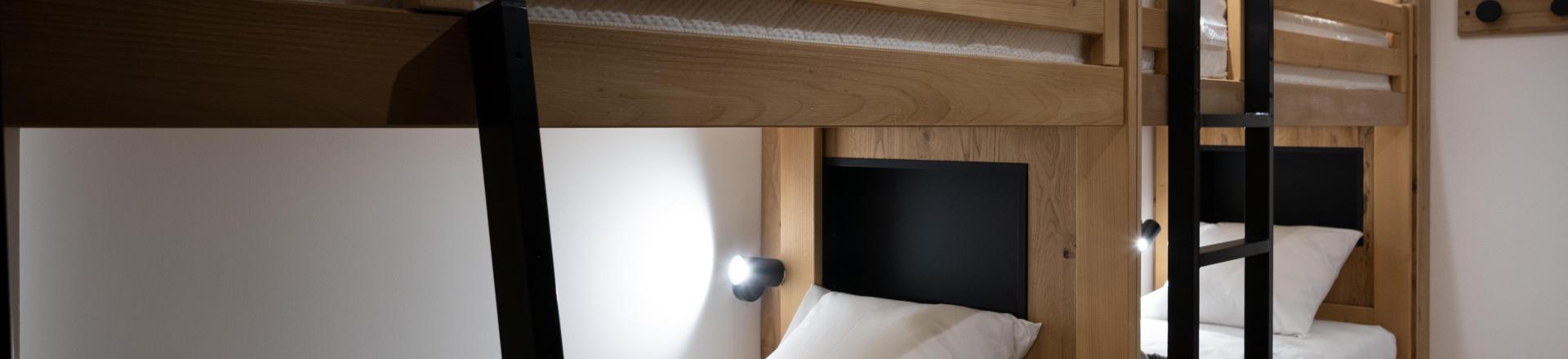 Каникулы в горах Апартаменты дуплекс 4 комнат кабин 12 чел. (1) - Résidence l'Orée du Bois - La Rosière - Двухъярусные кровати