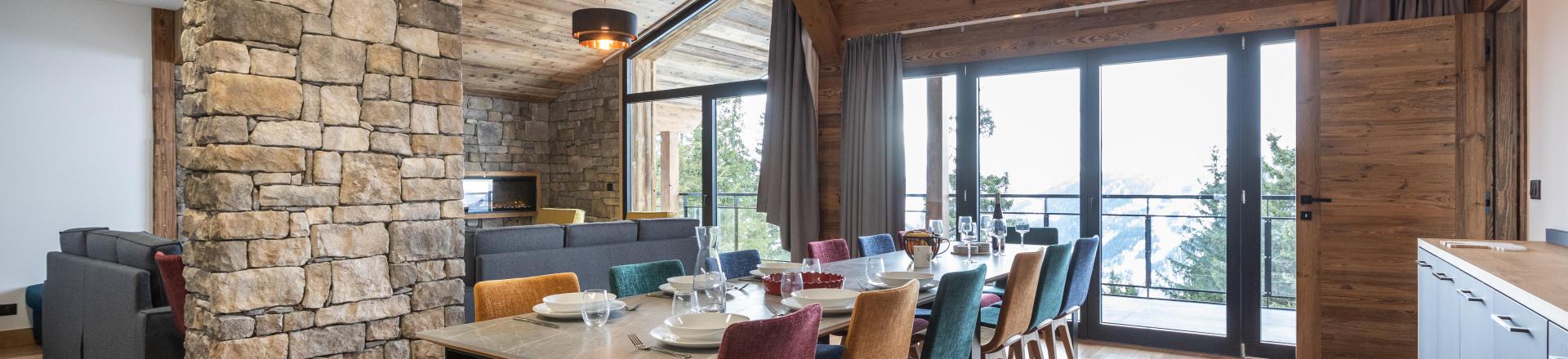 Vacanze in montagna Appartamento 6 stanze con cabina per 14 persone (5) - Résidence l'Orée du Bois - La Rosière - Angolo pranzo