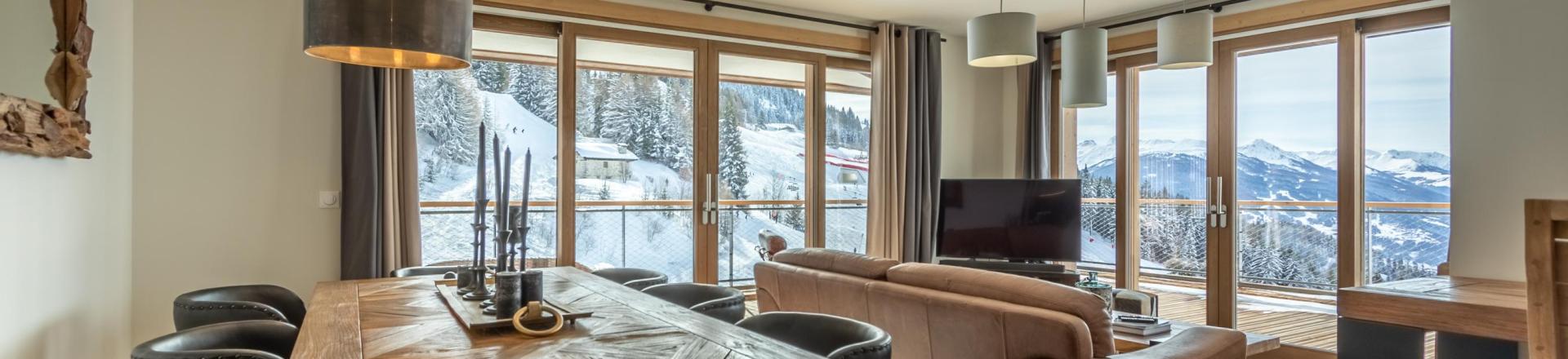 Urlaub in den Bergen 4-Zimmer-Appartment für 10 Personen (402) - Résidence le Ridge - Les Arcs - Wohnzimmer