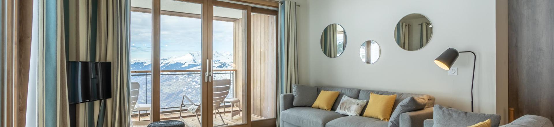 Urlaub in den Bergen 4-Zimmer-Berghütte für 10 Personen (203) - Résidence le Ridge - Les Arcs - Wohnzimmer