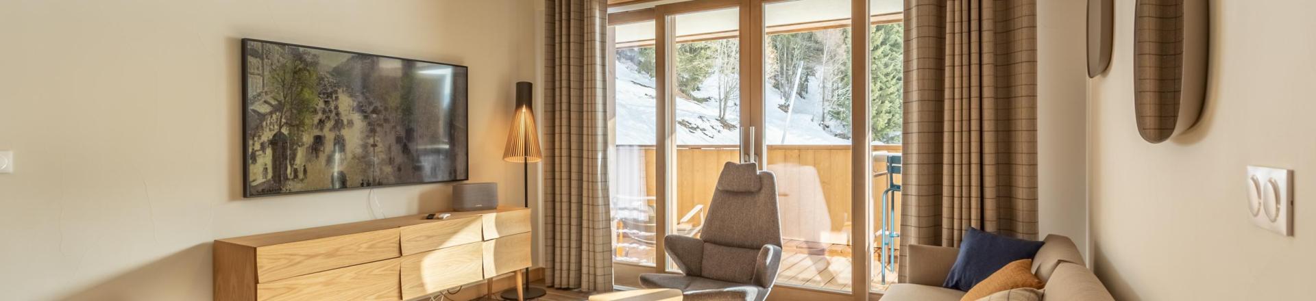 Urlaub in den Bergen 5-Zimmer-Berghütte für 12 Personen (301) - Résidence le Ridge - Les Arcs - Wohnzimmer