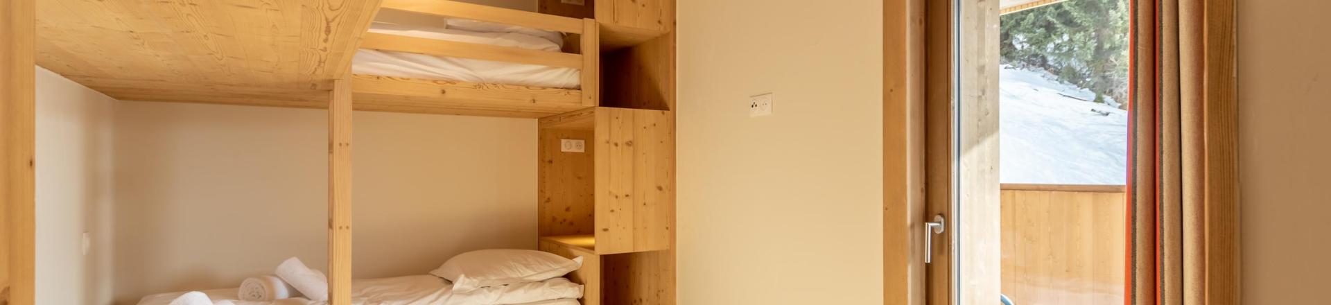 Vacaciones en montaña Apartamento cabina 5 piezas para 12 personas (301) - Résidence le Ridge - Les Arcs - Camas literas