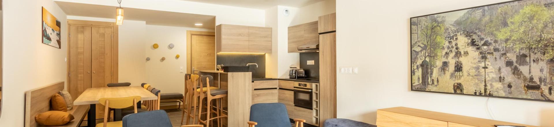 Vacaciones en montaña Apartamento cabina 5 piezas para 12 personas (301) - Résidence le Ridge - Les Arcs - Estancia