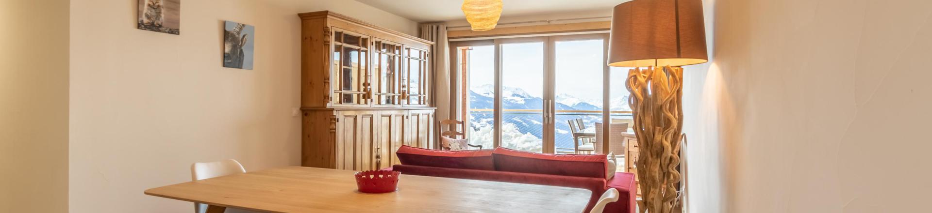 Vakantie in de bergen Appartement 3 kamers bergnis 8 personen (403) - Résidence le Ridge - Les Arcs - Woonkamer