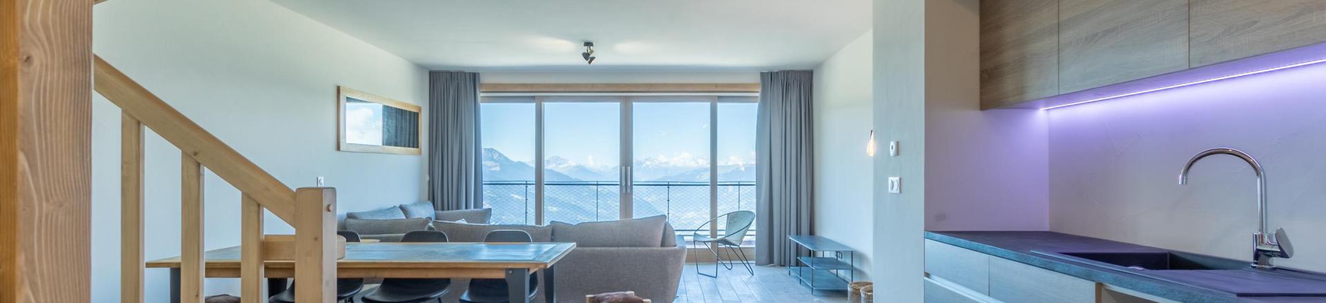 Urlaub in den Bergen Résidence le Ridge - Les Arcs - Wohnzimmer