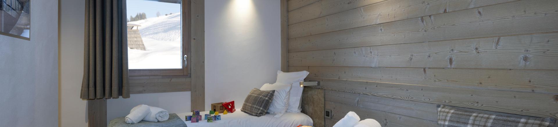 Urlaub in den Bergen 3-Zimmer-Appartment für 6 Personen (confort) - Résidence le Roc des Tours - Le Grand Bornand - Schlafzimmer