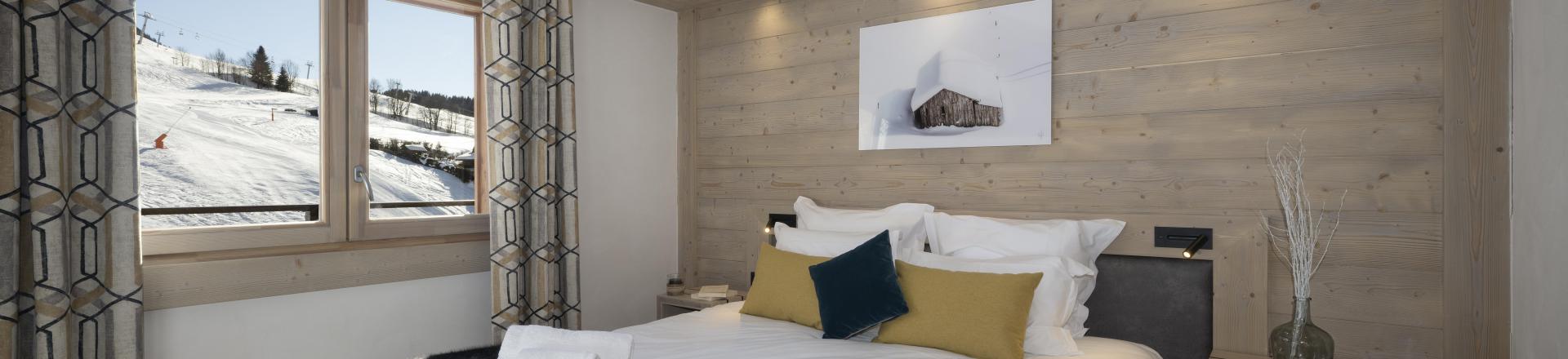 Urlaub in den Bergen 4-Zimmer-Appartment für 8 Personen (Prestige) - Résidence le Roc des Tours - Le Grand Bornand - Schlafzimmer