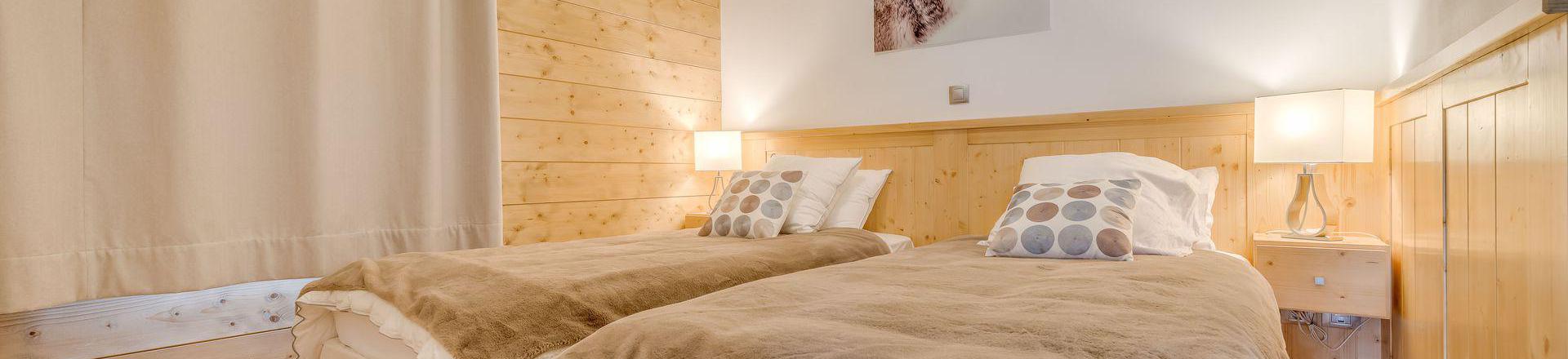 Urlaub in den Bergen 3-Zimmer-Appartment für 6 Personen (B09P) - Résidence les Balcons Etoilés - Champagny-en-Vanoise - Schlafzimmer