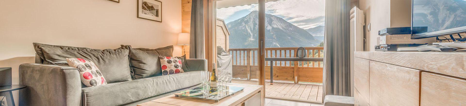 Urlaub in den Bergen 3-Zimmer-Appartment für 6 Personen (B09P) - Résidence les Balcons Etoilés - Champagny-en-Vanoise - Wohnzimmer