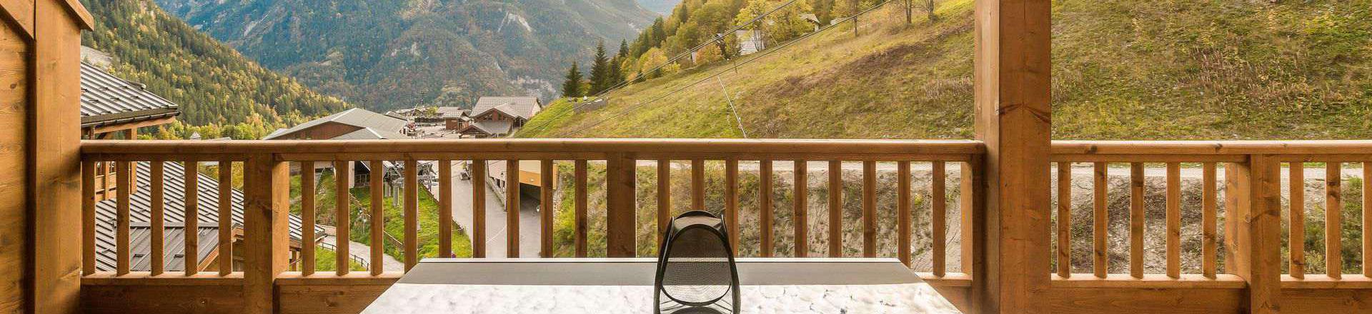 Wakacje w górach Apartament 3 pokojowy 6 osób (B09P) - Résidence les Balcons Etoilés - Champagny-en-Vanoise - Taras