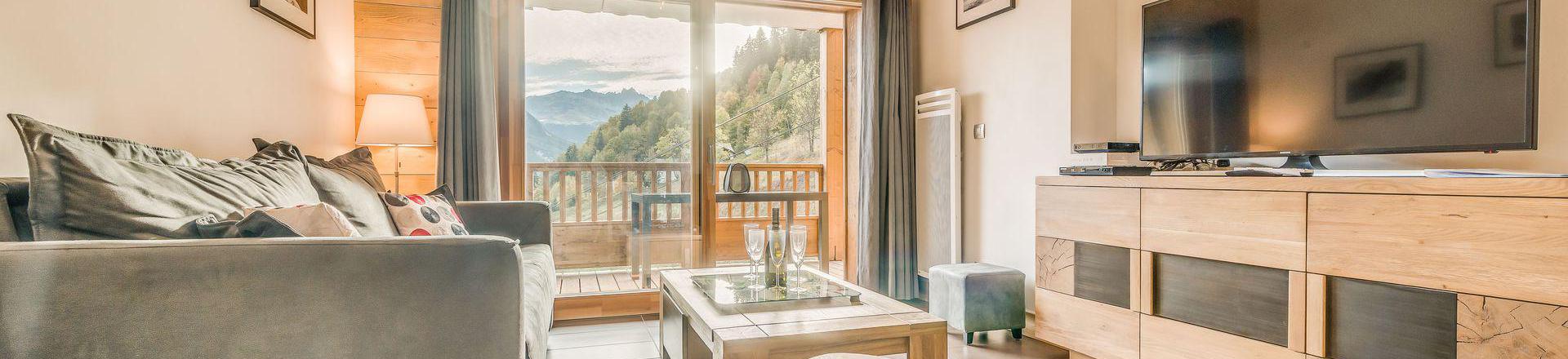 Vacaciones en montaña Apartamento 3 piezas para 6 personas (B09P) - Résidence les Balcons Etoilés - Champagny-en-Vanoise - Estancia