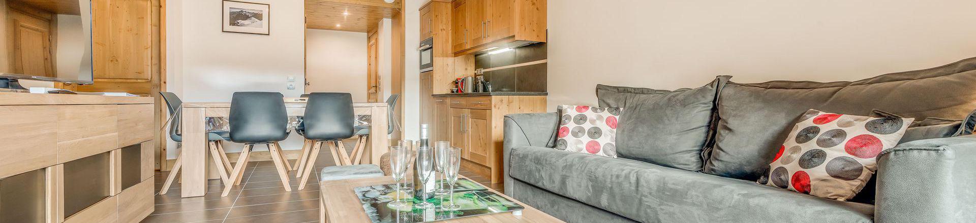 Vacaciones en montaña Apartamento 3 piezas para 6 personas (B09P) - Résidence les Balcons Etoilés - Champagny-en-Vanoise - Estancia