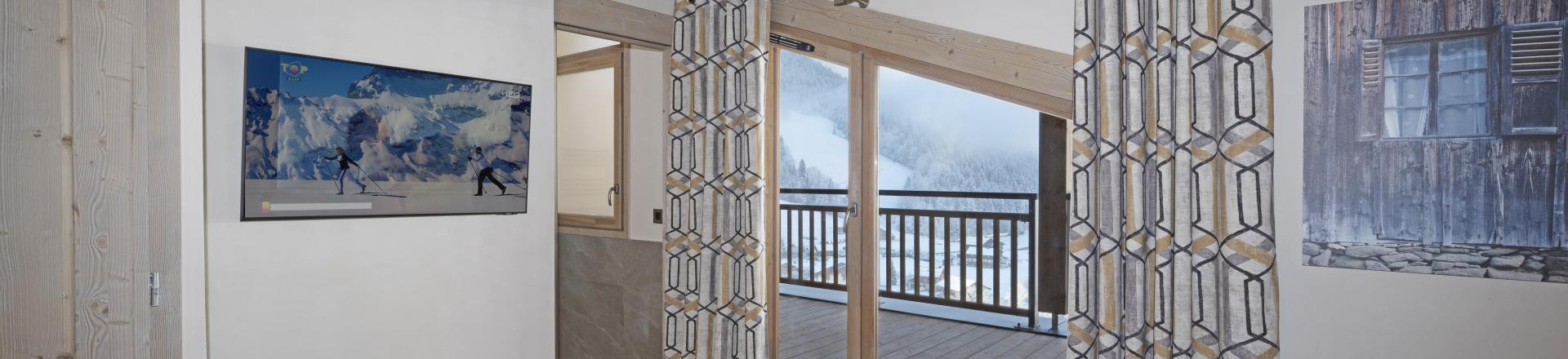 Holiday in mountain resort 3 room duplex apartment 6 people - Résidence les Chalets de Joy - Le Grand Bornand - Bedroom