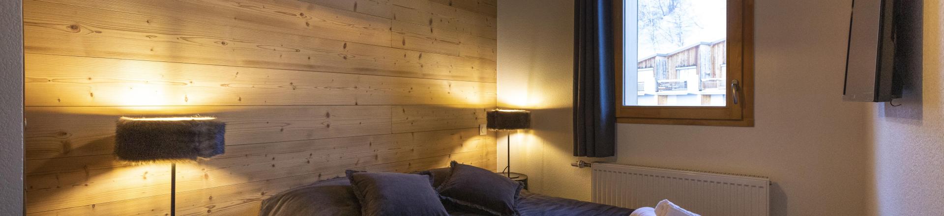 Urlaub in den Bergen 3-Zimmer-Holzhütte für 8 Personen - Résidence Neige et Soleil - Les 2 Alpes - Schlafzimmer