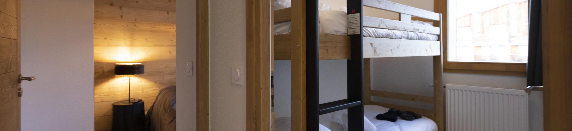 Vacances en montagne Appartement 3 pièces cabine 8 personnes - Résidence Neige et Soleil - Les 2 Alpes - Lits superposés
