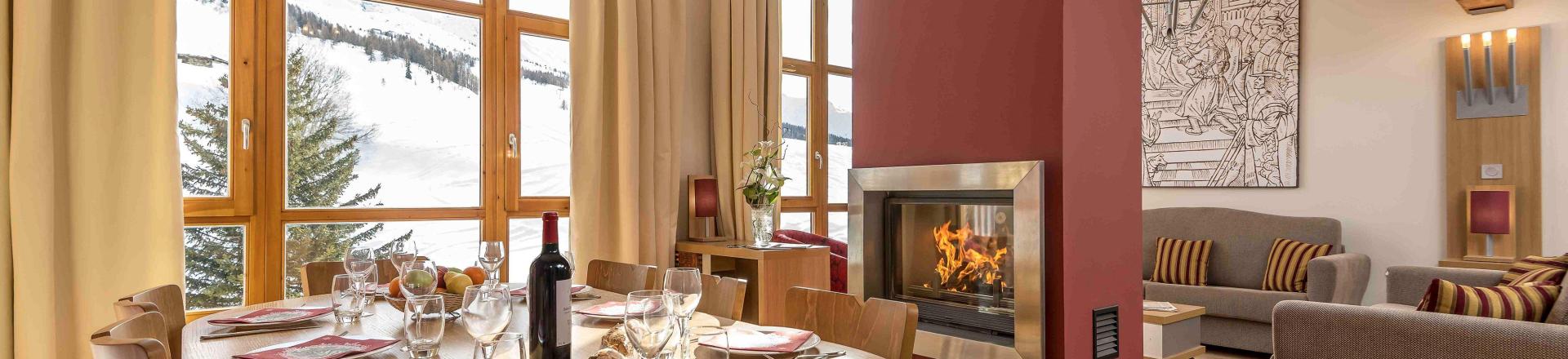 Holiday in mountain resort Résidence Prestige Edenarc - Les Arcs - Dining area