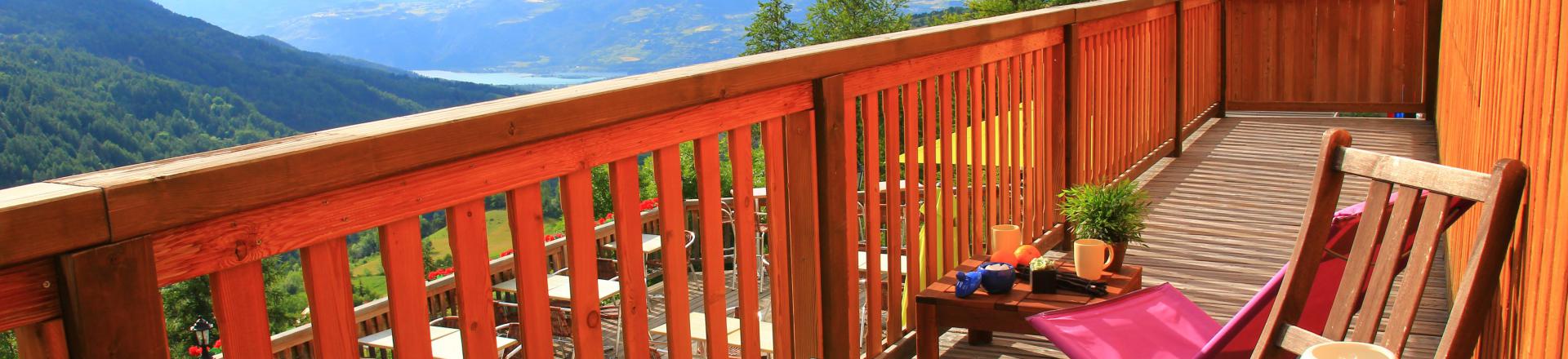 Vacances en montagne Résidence Sunêlia les Logis d'Orres - Les Orres - Terrasse