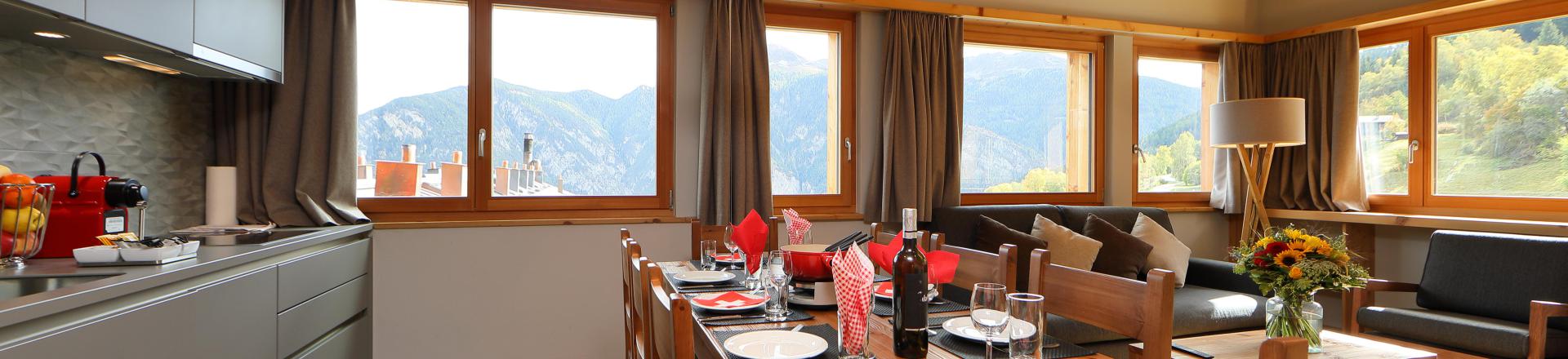 Urlaub in den Bergen Résidence Swisspeak Resorts Vercorin - Vercorin - Küche