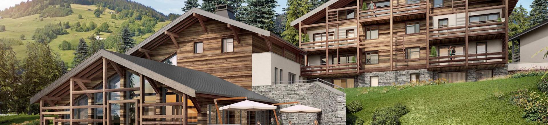 Каникулы в горах Résidence Terresens L’Eclat des Veriaz - Megève - летом под открытым небом