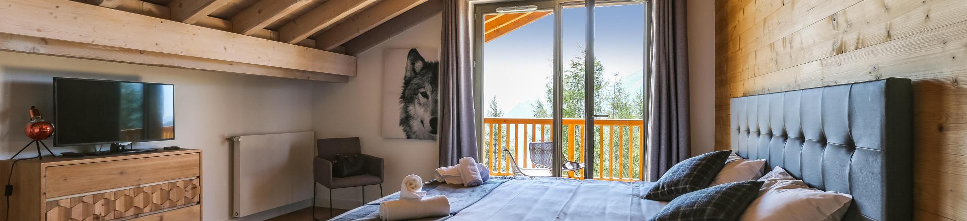 Vacances en montagne Résidence Terresens Le Hameau de Barthélémy - La Rosière - Chambre