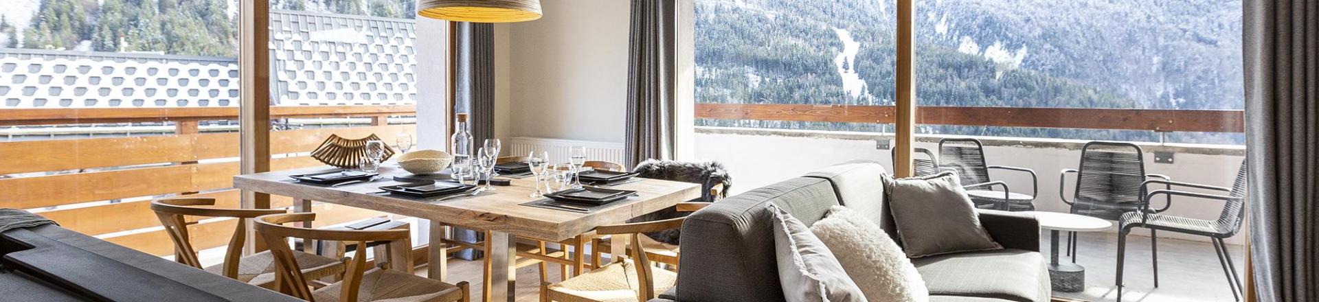 Urlaub in den Bergen Résidence Terresens Le Saphir - Vaujany - Wohnzimmer