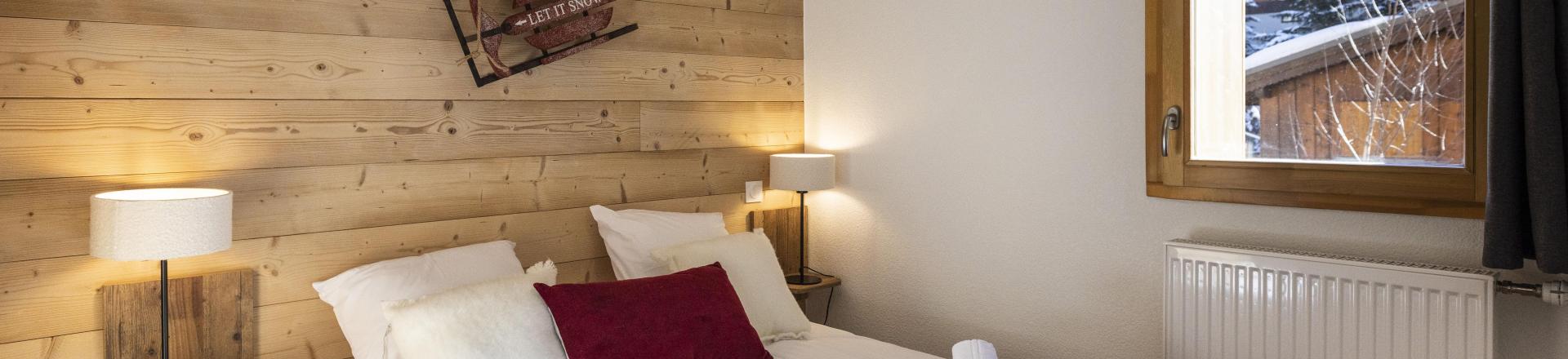 Urlaub in den Bergen 3-Zimmer-Holzhütte für 8 Personen - Résidence Terresens Neige et Soleil - Les 2 Alpes - Schlafzimmer