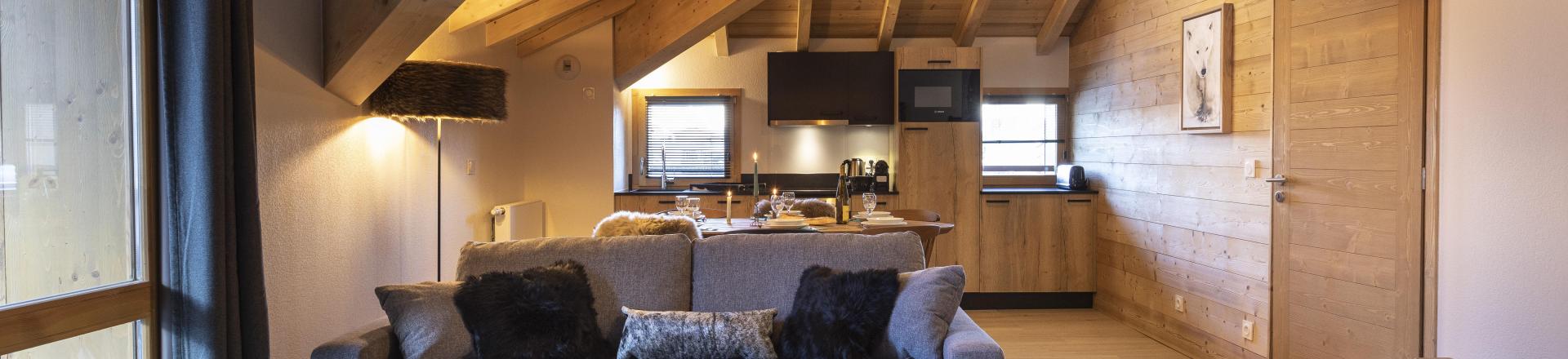 Vacances en montagne Appartement 3 pièces cabine 8 personnes - Résidence Terresens Neige et Soleil - Les 2 Alpes - Séjour