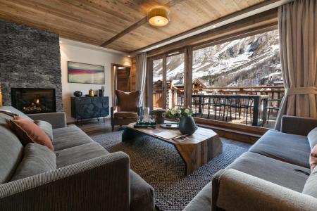 Vakantie in de bergen Appartement 4 kabine kamers 6-8 personen (03) - Alaska Lodge - Val d'Isère - Woonkamer