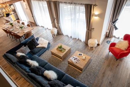 Vakantie in de bergen Appartement duplex 5 kamers 7-9 personen (B301) - Annapurna - Les Gets - Woonkamer