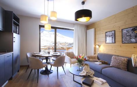 Urlaub in den Bergen Appart'Hôtel Prestige Odalys L'Eclose - Alpe d'Huez - Wohnzimmer