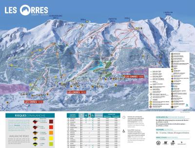 Vakantie in de bergen BALCONS DES ORRES - Les Orres - Kaart