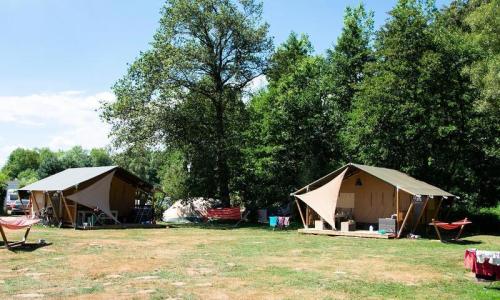 Vacances en montagne Mobil-Home 3 pièces 5 personnes (40m²) - Camping Au Clos de la Chaume by Villatent - Corcieux - Extérieur été