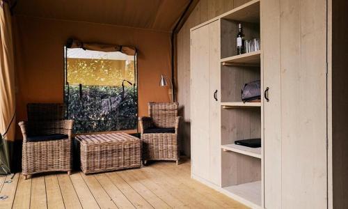 Vakantie in de bergen Mobile-Home 3 kamers 5 personen (40m²) - Camping Au Clos de la Chaume by Villatent - Corcieux - Buiten zomer