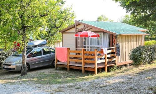 Holiday in mountain resort 3 room chalet 5 people (35m²) - Camping Flower l’Epi Bleu - Banon - Summer outside