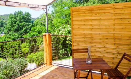 Holiday in mountain resort 0 room Mobil-Home 2 people (Confort 20m²) - Camping Flower la Beaume - Esparron-de-Verdon - Summer outside