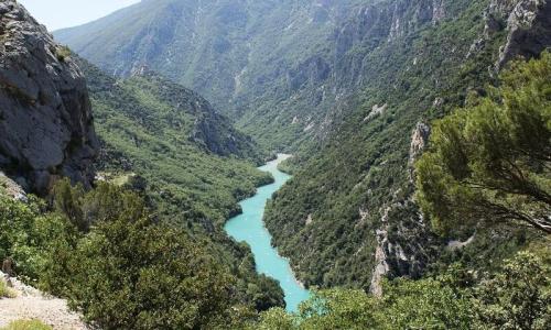 Wakacje w górach Camping Flower la Beaume - Esparron-de-Verdon - Na zewnątrz latem