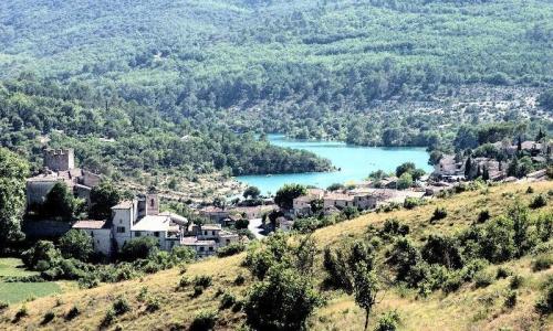 Wakacje w górach Camping Flower la Beaume - Esparron-de-Verdon - Na zewnątrz latem