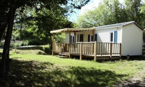 Wakacje w górach Mobil-home 3 pokojowy dla 4 osób (25m²) - Camping Flower le Clot du Jay - Clamensane - Na zewnątrz latem