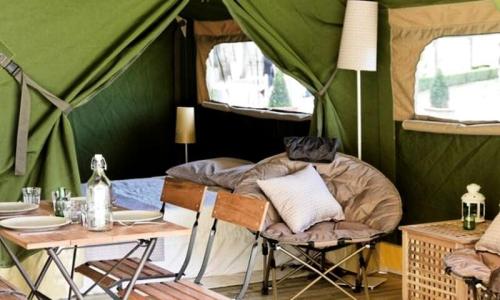 Urlaub in den Bergen 3-Zimmer-Mobilheim für 5 Personen (30m²) - Camping l'Eden de la Vanoise - Landry - Draußen im Sommer